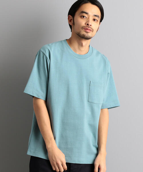 green label relaxing（グリーンレーベルリラクシング）の「SC ヘビーウェイト クルー 半袖　Tシャツ（Tシャツ/カットソー・メンズ・ライトブルー/ホワイト/オレンジ/コバルトブルー/ワインレッド/ライム/オレンジ系その他/ベージュ/ネイビー/ブラック/マスタード/ロイヤルブルー・M/S/XL/L）」の6枚目の写真