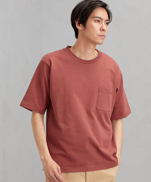 green label relaxing（グリーンレーベルリラクシング）の「SC ヘビーウェイト クルー 半袖　Tシャツ（Tシャツ/カットソー・メンズ・ライトブルー/ホワイト/オレンジ/コバルトブルー/ワインレッド/ライム/オレンジ系その他/ベージュ/ネイビー/ブラック/マスタード/ロイヤルブルー・M/S/XL/L）」の11枚目の写真