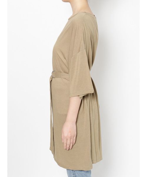 Ungrid（アングリッド）の「ベルトコンビルーズTee（Tシャツ/カットソー・レディース・オフホワイト/ブラック/オリーブ・FREE）」の4枚目の写真