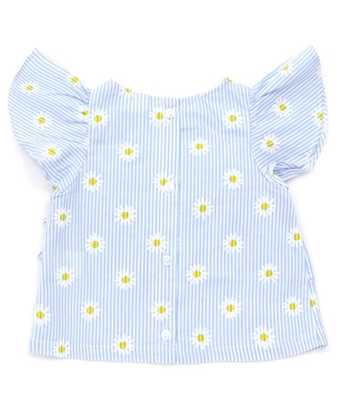 apres les cours（アプレレクール）の「チェック＆ストライプフリルチュニック（チュニック・キッズ・ストライプ/チェック・90/100/110/120/80/130/140）」の7枚目の写真