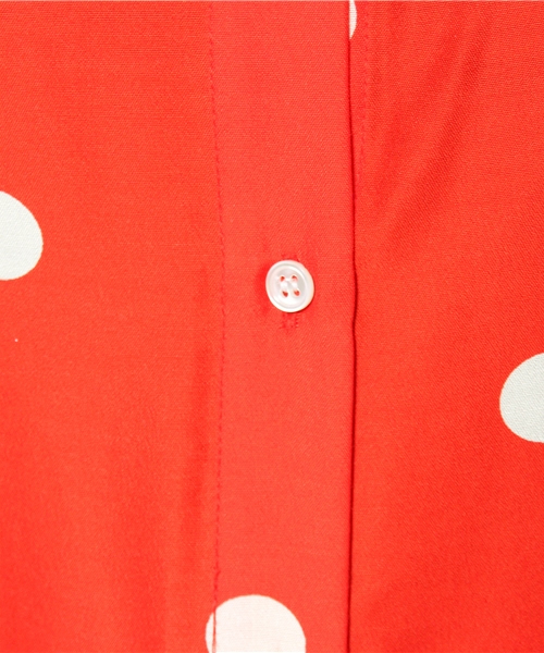Ray BEAMS（レイビームス）の「○Ray BEAMS / コインドット プリントシャツ（シャツ/ブラウス・レディース・オフホワイト/レッド/ネイビー・ONE SIZE）」の11枚目の写真