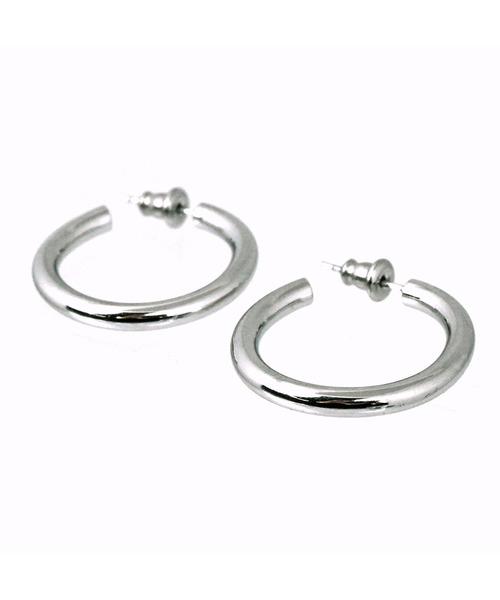 SBG(エスビー)の「SBG フープスタッドピアス(ピアス(両耳用)・メンズ・シルバー/ゴールド/ブラック・#1/#2/#3/#4/#5/#7/#8)」の6枚目の写真