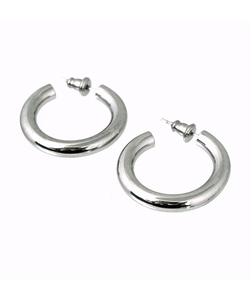 SBG(エスビー)の「SBG フープスタッドピアス(ピアス(両耳用)・メンズ・シルバー/ゴールド/ブラック・#1/#2/#3/#4/#5/#7/#8)」の10枚目の写真