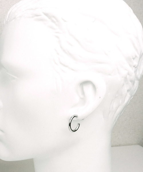 SBG(エスビー)の「SBG フープスタッドピアス(ピアス(両耳用)・メンズ・シルバー/ゴールド/ブラック・#1/#2/#3/#4/#5/#7/#8)」の11枚目の写真