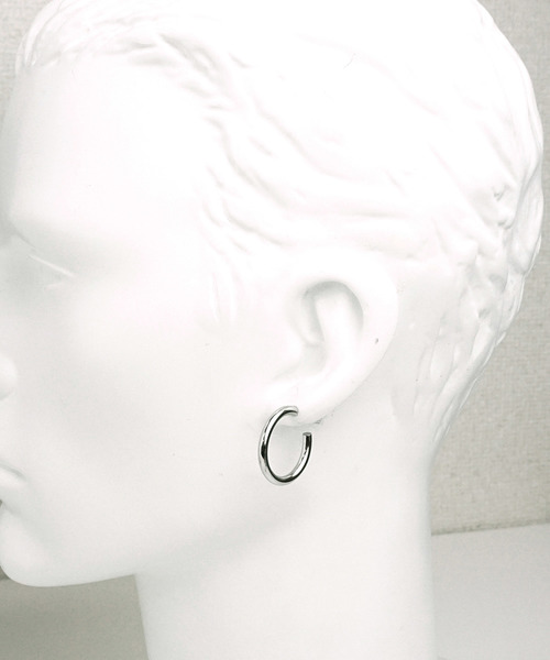SBG(エスビー)の「SBG フープスタッドピアス(ピアス(両耳用)・メンズ・シルバー/ゴールド/ブラック・#1/#2/#3/#4/#5/#7/#8)」の12枚目の写真