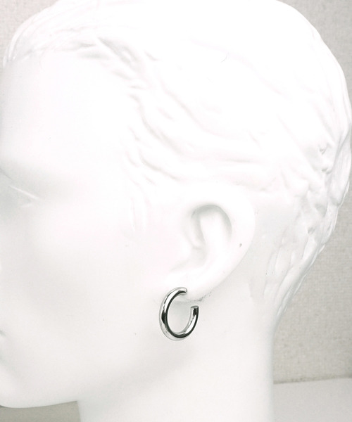 SBG(エスビー)の「SBG フープスタッドピアス(ピアス(両耳用)・メンズ・シルバー/ゴールド/ブラック・#1/#2/#3/#4/#5/#7/#8)」の14枚目の写真