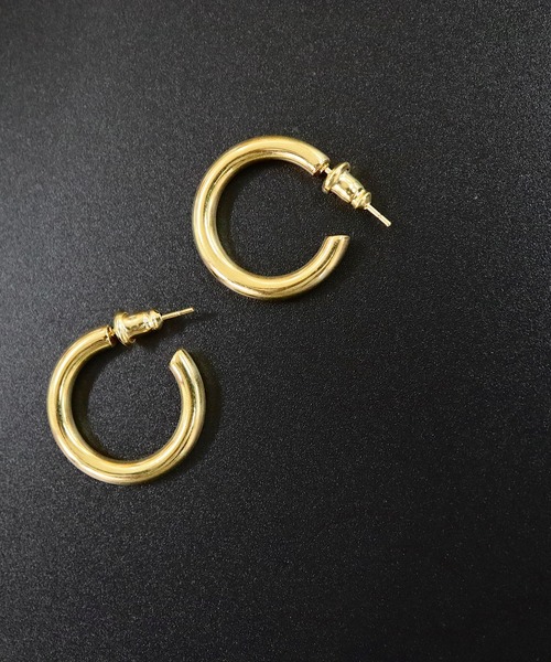 SBG(エスビー)の「SBG フープスタッドピアス(ピアス(両耳用)・メンズ・シルバー/ゴールド/ブラック・#1/#2/#3/#4/#5/#7/#8)」の18枚目の写真