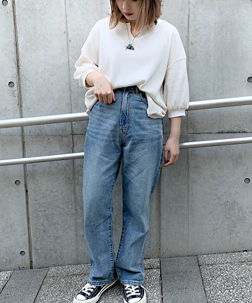 apres jour（アプレジュール）の「キーネックワッフルトップス【ZOZOTOWN限定アイテム】（Tシャツ/カットソー・レディース・ブラック/ベージュ/パープル/オフホワイト/ブルー/その他/ホワイト系その他/ピンク系その他/スモークピンク・フリー）」の22枚目の写真