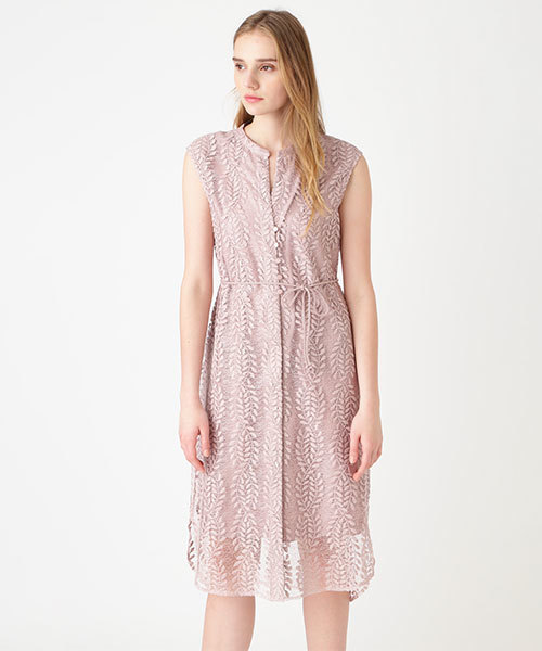 JILL STUART（ジルスチュアート）の「[WEB限定商品]リーフエンブロイダリードレス（ワンピース・レディース・ピンク/ブルー・2/4）」の9枚目の写真
