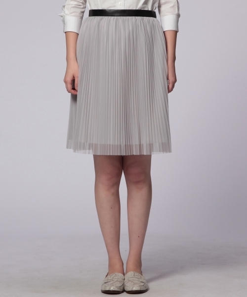 UNITED ARROWS（ユナイテッドアローズ）の「UAW PE プリーツスカート ◆（スカート・レディース・ブラック/ライトグレー・36/38）」の3枚目の写真