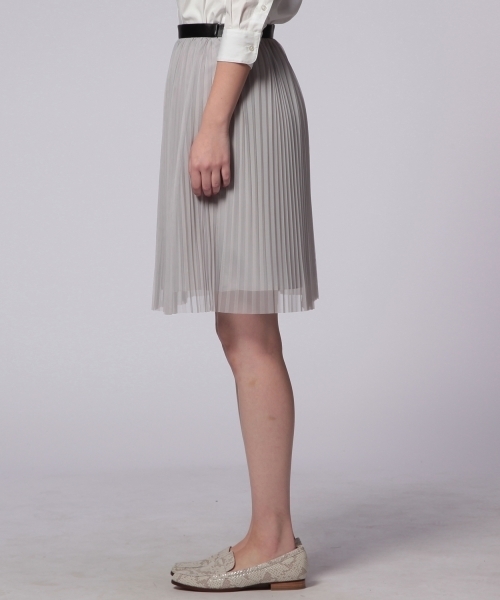 UNITED ARROWS（ユナイテッドアローズ）の「UAW PE プリーツスカート ◆（スカート・レディース・ブラック/ライトグレー・36/38）」の4枚目の写真