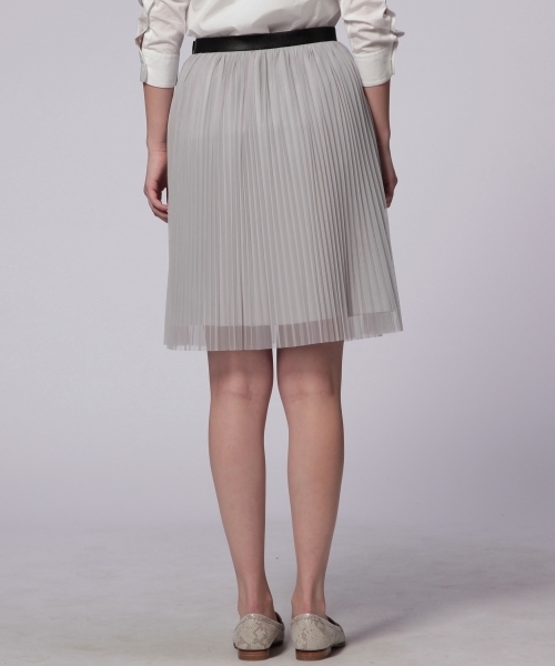 UNITED ARROWS（ユナイテッドアローズ）の「UAW PE プリーツスカート ◆（スカート・レディース・ブラック/ライトグレー・36/38）」の5枚目の写真