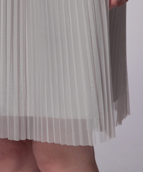 UNITED ARROWS（ユナイテッドアローズ）の「UAW PE プリーツスカート ◆（スカート・レディース・ブラック/ライトグレー・36/38）」の6枚目の写真