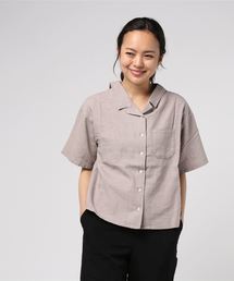 ehka sopo | 後ろリボン開襟シャツ(シャツ/ブラウス)