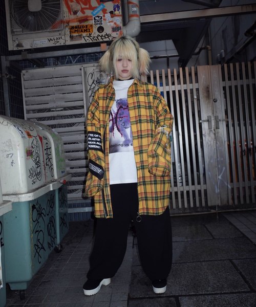 rovtski（ロフトスキー）の「【ビッグシルエット】2019 AUTUMN CHECKLONG ZIP SHIRT F/オーバーサイズ チェックロングZIPシャツ（シャツ/ブラウス・レディース・ブラウン系その他/イエロー系その他/レッド系その他/ブラック系その他・FREE）」の8枚目の写真
