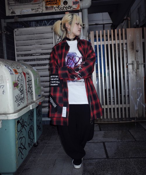 rovtski（ロフトスキー）の「【ビッグシルエット】2019 AUTUMN CHECKLONG ZIP SHIRT F/オーバーサイズ チェックロングZIPシャツ（シャツ/ブラウス・レディース・ブラウン系その他/イエロー系その他/レッド系その他/ブラック系その他・FREE）」の5枚目の写真