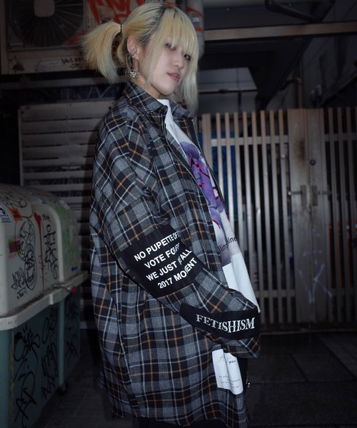 rovtski（ロフトスキー）の「【ビッグシルエット】2019 AUTUMN CHECKLONG ZIP SHIRT F/オーバーサイズ チェックロングZIPシャツ（シャツ/ブラウス・レディース・ブラウン系その他/イエロー系その他/レッド系その他/ブラック系その他・FREE）」の22枚目の写真