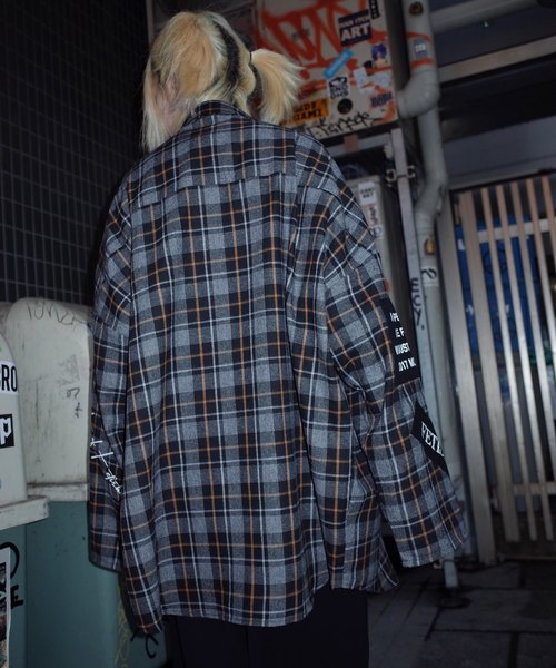 rovtski（ロフトスキー）の「【ビッグシルエット】2019 AUTUMN CHECKLONG ZIP SHIRT F/オーバーサイズ チェックロングZIPシャツ（シャツ/ブラウス・レディース・ブラウン系その他/イエロー系その他/レッド系その他/ブラック系その他・FREE）」の12枚目の写真