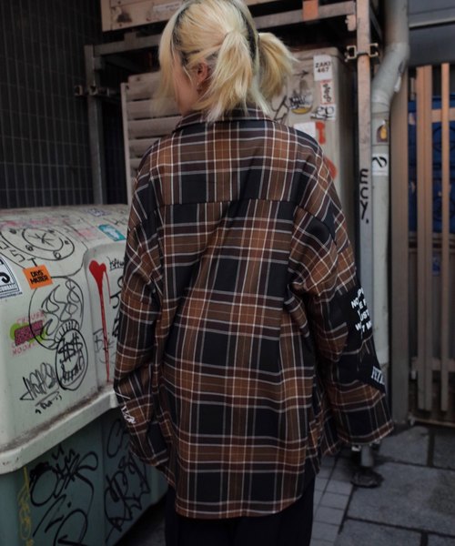 rovtski（ロフトスキー）の「【ビッグシルエット】2019 AUTUMN CHECKLONG ZIP SHIRT F/オーバーサイズ チェックロングZIPシャツ（シャツ/ブラウス・レディース・ブラウン系その他/イエロー系その他/レッド系その他/ブラック系その他・FREE）」の20枚目の写真
