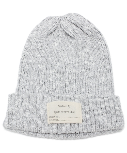 BEAMS（ビームス）の「BEAMS / コットン×リネン 杢スラブ ワッチキャップ（ニットキャップ/ビーニー・メンズ・ライトグレー/チャコールグレー/ベージュ/ネイビー・ONE SIZE）」の3枚目の写真