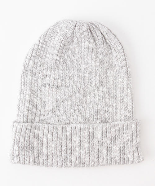 BEAMS（ビームス）の「BEAMS / コットン×リネン 杢スラブ ワッチキャップ（ニットキャップ/ビーニー・メンズ・ライトグレー/チャコールグレー/ベージュ/ネイビー・ONE SIZE）」の5枚目の写真