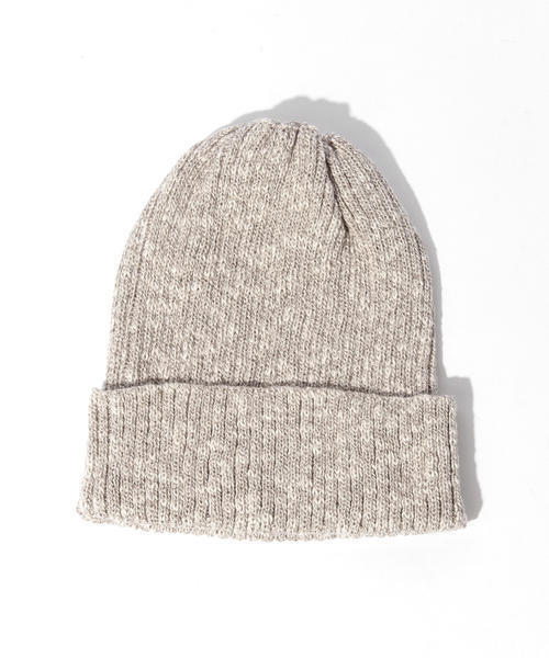 BEAMS（ビームス）の「BEAMS / コットン×リネン 杢スラブ ワッチキャップ（ニットキャップ/ビーニー・メンズ・ライトグレー/チャコールグレー/ベージュ/ネイビー・ONE SIZE）」の11枚目の写真