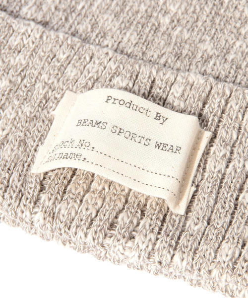 BEAMS（ビームス）の「BEAMS / コットン×リネン 杢スラブ ワッチキャップ（ニットキャップ/ビーニー・メンズ・ライトグレー/チャコールグレー/ベージュ/ネイビー・ONE SIZE）」の12枚目の写真
