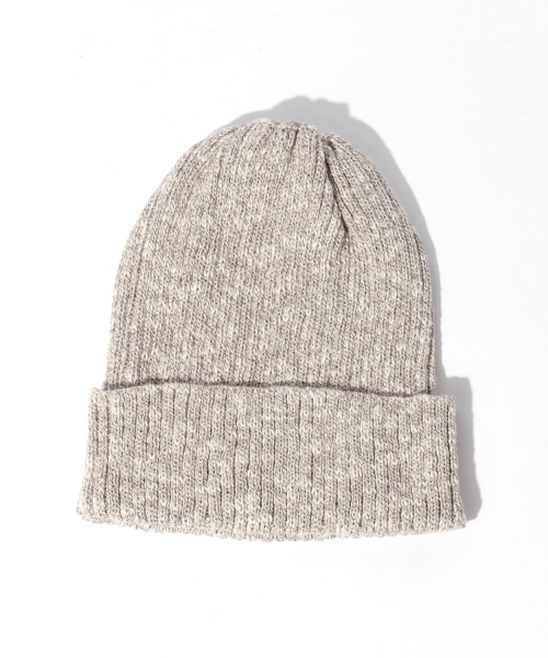 BEAMS（ビームス）の「BEAMS / コットン×リネン 杢スラブ ワッチキャップ（ニットキャップ/ビーニー・メンズ・ライトグレー/チャコールグレー/ベージュ/ネイビー・ONE SIZE）」の9枚目の写真