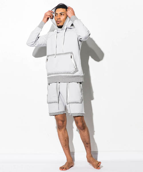 C DIEM（カルペディエム）の「C DIEM(カルペディエム)裏毛ショートパンツ（その他パンツ・メンズ・ブラック/グレー・S/M/L）」の9枚目の写真