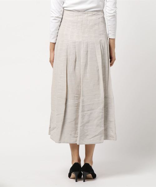 ELIN（エリン）の「【ELIN(エリン)】リネンブレンドベルスカート（スカート・レディース・ライトベージュ・38/36）」の2枚目の写真