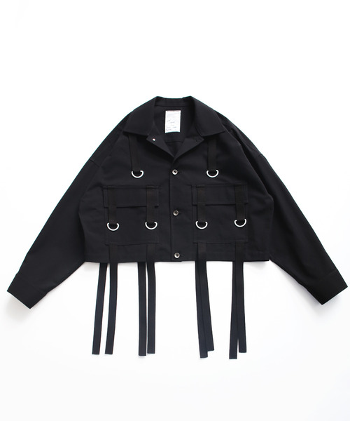 SHAREEF（シャリーフ）の「SHADOW STRIPE SHORT BLOUSON（ブルゾン・メンズ・ブラック/ラベンダー/オレンジ・1/2/3）」の11枚目の写真