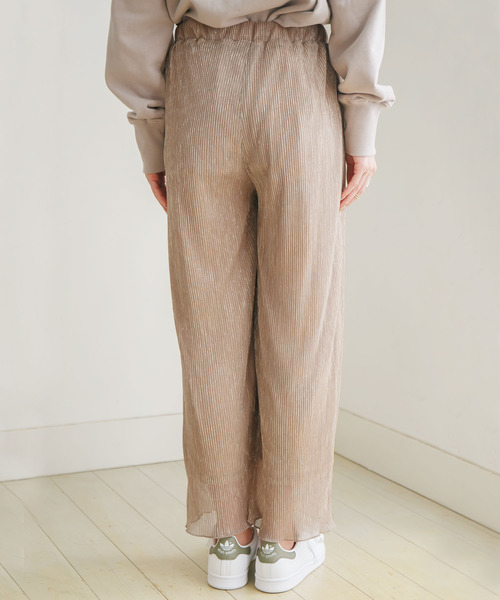 rectangle(レクタングル)の「ラメプリーツワイドパンツ(その他パンツ・レディース・ブラック/ピンク/ゴールド・FREE)」の14枚目の写真