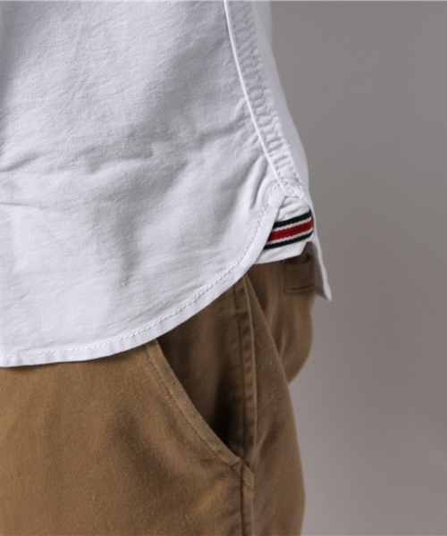 GIORDANO（ジョルダーノ）の「[GIORDANO]ポケット切替オックスフォード長袖シャツ（シャツ/ブラウス・メンズ・ネイビー/ブルー/ホワイト・LARGE/MEDIUM）」の11枚目の写真