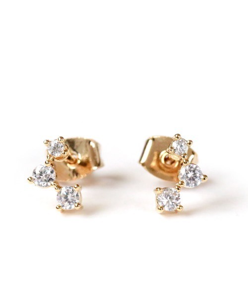 colleca la（コレカラ）の「ストーン配列ピアス（ピアス（両耳用）・レディース・A/B・ﾌﾘ-）」の6枚目の写真