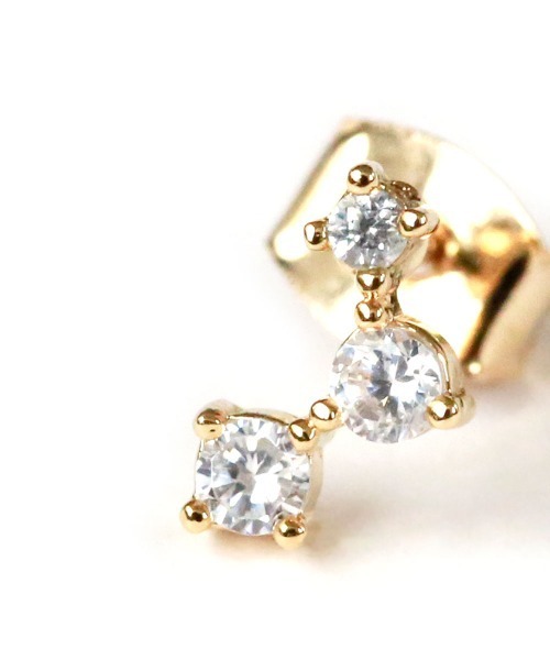 colleca la（コレカラ）の「ストーン配列ピアス（ピアス（両耳用）・レディース・A/B・ﾌﾘ-）」の8枚目の写真