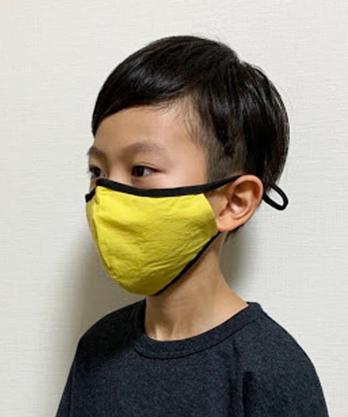 HER CLOSET(ハークローゼット)の「(入荷無し)【HERCLOSET】サイズ調節可能な洗える立体配色マスク(マスク・レディース・カーキ/ネイビー/グレー/イエロー/ピンク/インディゴブルー・FREE)」の6枚目の写真