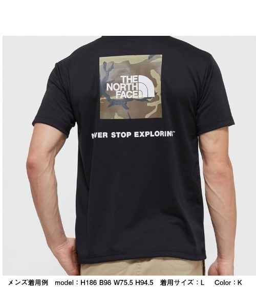 Tシャツ ノースフェイス THE NORTH FACE/ノースフェイス 半袖カモ柄ロゴTシャツ NT32035