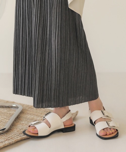 Bab(バブ)の「【WEB限定】カットプリーツリラックスパンツ(その他パンツ・レディース・チャコールグレー/ブラック/グレー/カーキ/キャメル・FREE)」の10枚目の写真