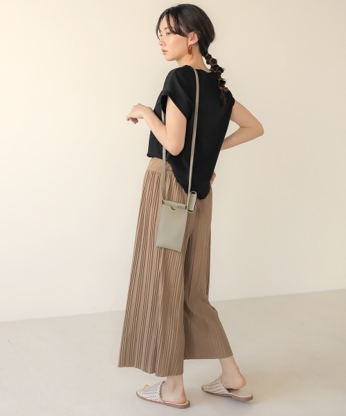 Bab(バブ)の「【WEB限定】カットプリーツリラックスパンツ(その他パンツ・レディース・チャコールグレー/ブラック/グレー/カーキ/キャメル・FREE)」の13枚目の写真