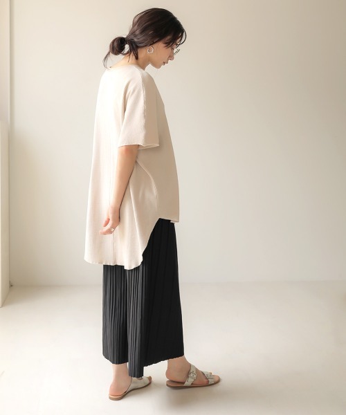 Bab(バブ)の「【WEB限定】カットプリーツリラックスパンツ(その他パンツ・レディース・チャコールグレー/ブラック/グレー/カーキ/キャメル・FREE)」の15枚目の写真