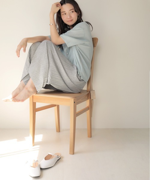 Bab(バブ)の「【WEB限定】カットプリーツリラックスパンツ(その他パンツ・レディース・チャコールグレー/ブラック/グレー/カーキ/キャメル・FREE)」の18枚目の写真