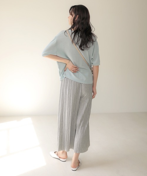 Bab(バブ)の「【WEB限定】カットプリーツリラックスパンツ(その他パンツ・レディース・チャコールグレー/ブラック/グレー/カーキ/キャメル・FREE)」の21枚目の写真