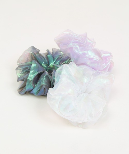 WC（ダブル シー）の「WC/オーロラシュシュ（シュシュ・レディース・ホワイト/ブルー/ライトパープル・FREE）」の8枚目の写真