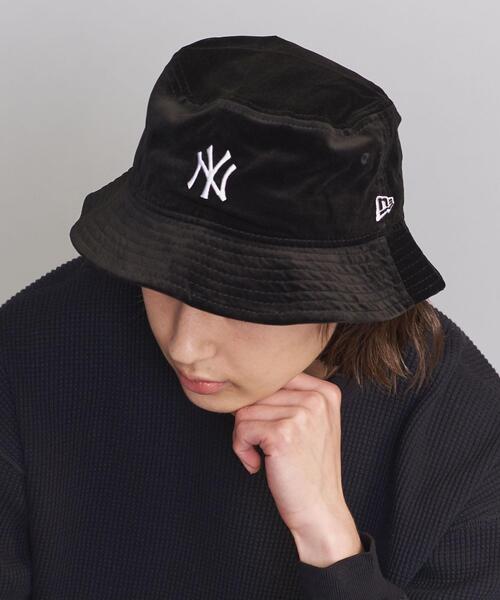 NEW ERA（ニューエラ）の「【別注】 ＜NEW ERA（ニューエラ）＞ VLVT BUCKET/ハット（ハット・メンズ・ネイビー/ブラック・FREE）」の2枚目の写真