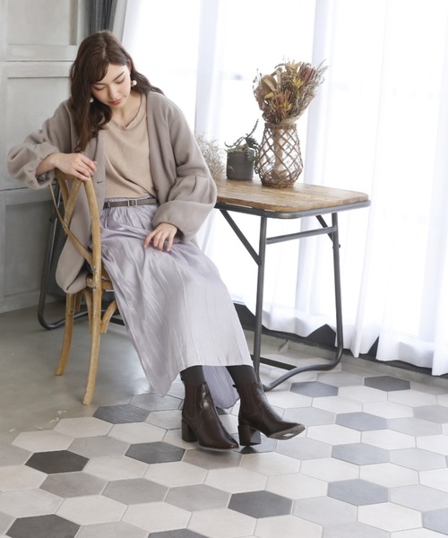 VIVIAN（ヴィヴィアン）の「スクエアトゥサイドゴアウエスタンショートブーツ（ブーツ・レディース・ダークブラウン/ブラック/ブラウン・M/S/L/LL）」の20枚目の写真