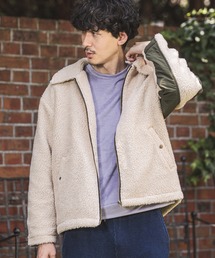 mj7477-Over Size Boa Blouson ボアブルゾン
