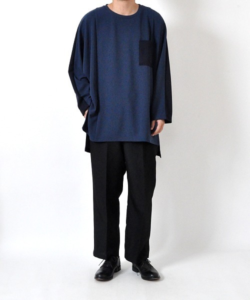 UP START(アップスタート)の「カラーチェンジロングレングスビッグロンT(Tシャツ/カットソー・メンズ・グリーン/ブルー/ブラック/オフホワイト/ベージュ・FREE)」の15枚目の写真