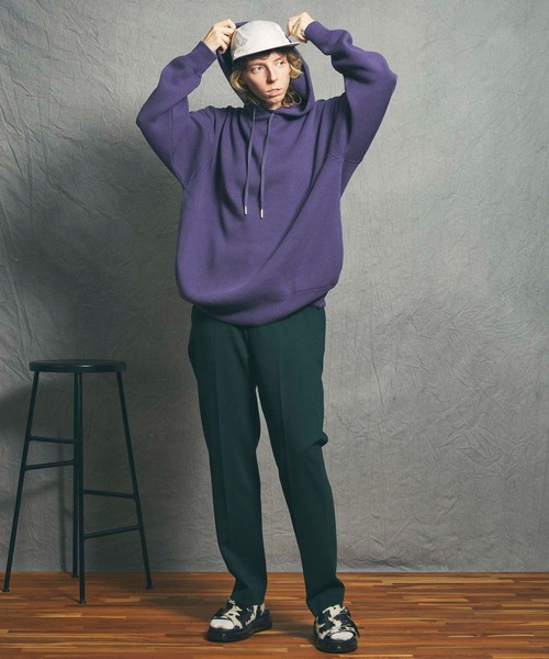 MAISON SPECIAL（メゾンスペシャル）の「《ユニセックスアイテム》ダウンファブリックテーパードスラックス 【MAISON SPECIAL/メゾンスペシャル】■セットアップ対応■（スラックス・メンズ・ブラック/ベージュ/ネイビー/ブラウン/グリーン・1/2/0/3）」の21枚目の写真