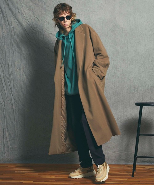 MAISON SPECIAL（メゾンスペシャル）の「《ユニセックスアイテム》ダウンファブリックテーパードスラックス 【MAISON SPECIAL/メゾンスペシャル】■セットアップ対応■（スラックス・メンズ・ブラック/ベージュ/ネイビー/ブラウン/グリーン・1/2/0/3）」の16枚目の写真