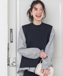 ベストセットストライプブラウス